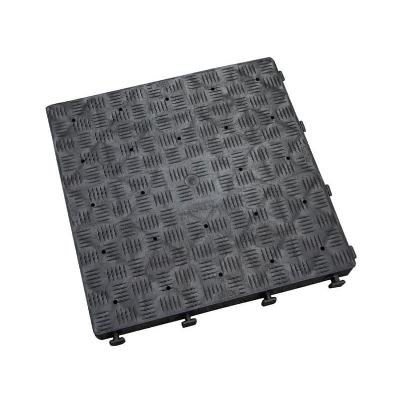 LEIGRO kunststof tegel zwart 50x50x5