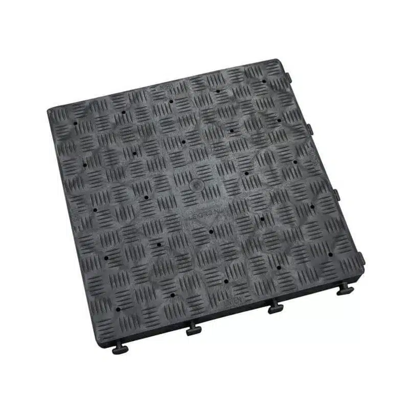 LEIGRO kunststof tegel zwart 50x50x5