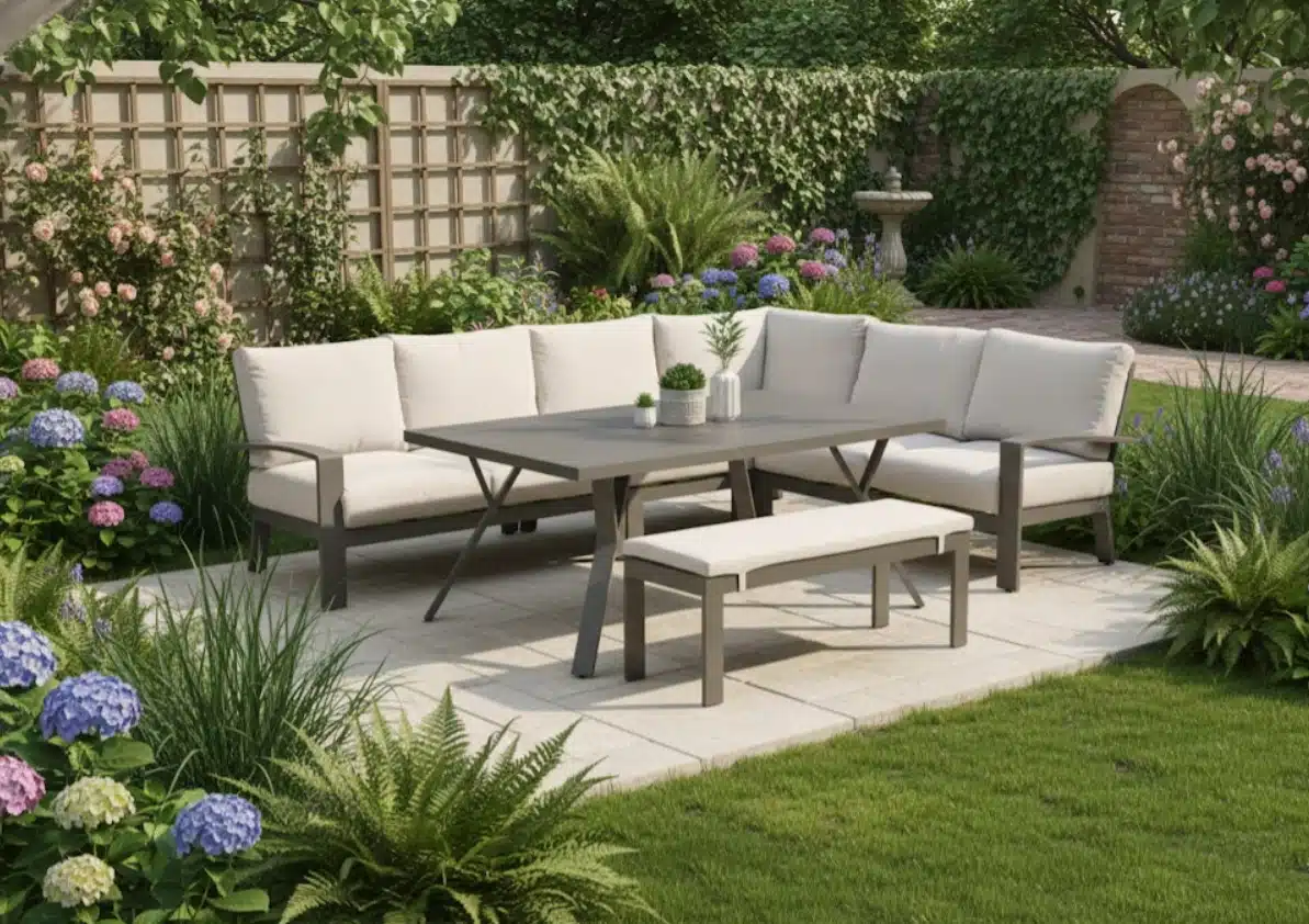 Loungeset Rondo Light Oak / valley sand