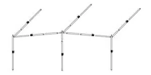 Luifelframe Fibre Tech Plus 25 mm Maat 2 - 9