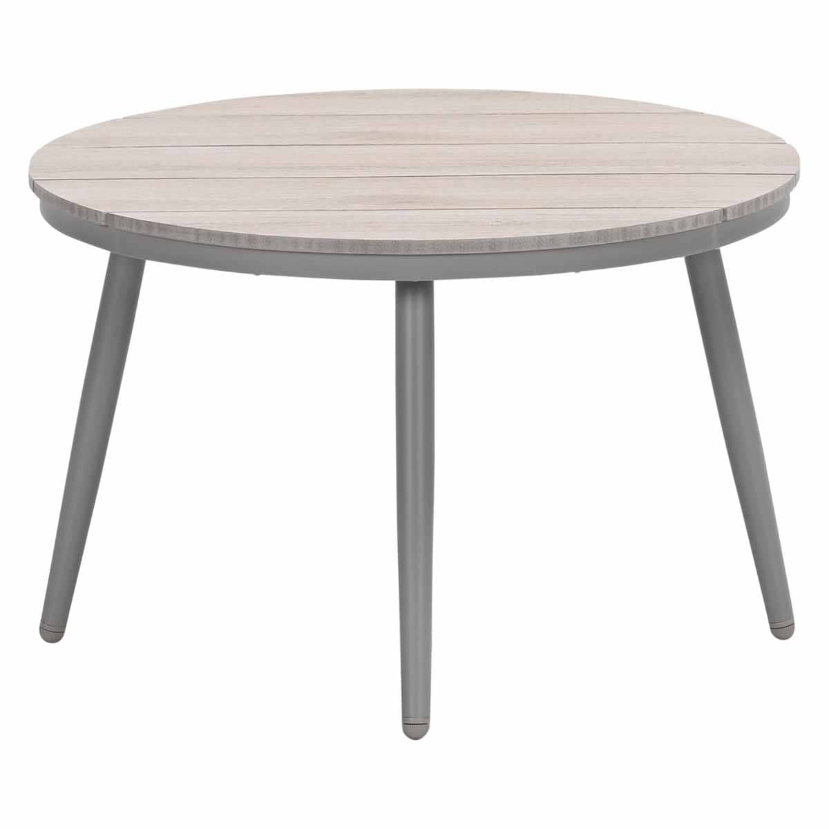 Margriet loungetafel rond 70 x 45 cm taupe
