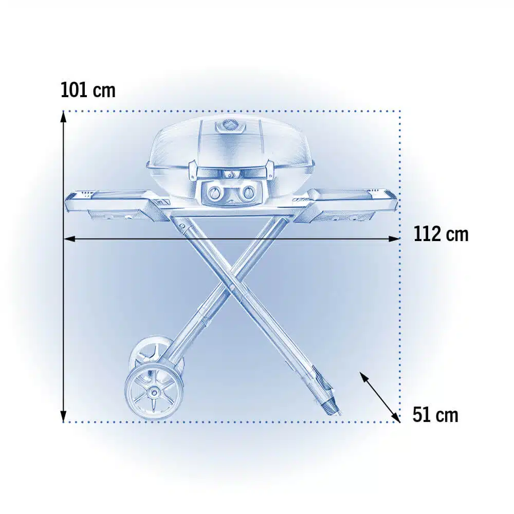 Napoleon TRAVELQ™ PRO285X, met inklapbare wagen, gas