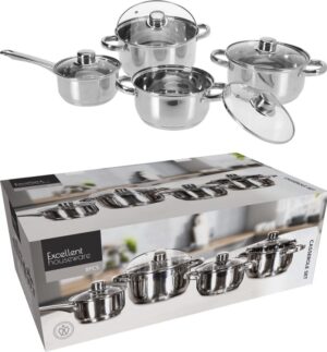 Pannenset RVS 8-dlg