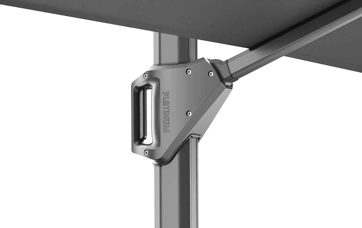 Parasol Beaufort 320 x 320 cm zwart