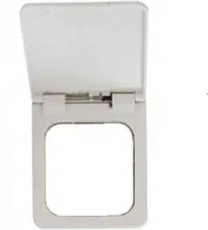 Presto contactdoos cover / klep wit