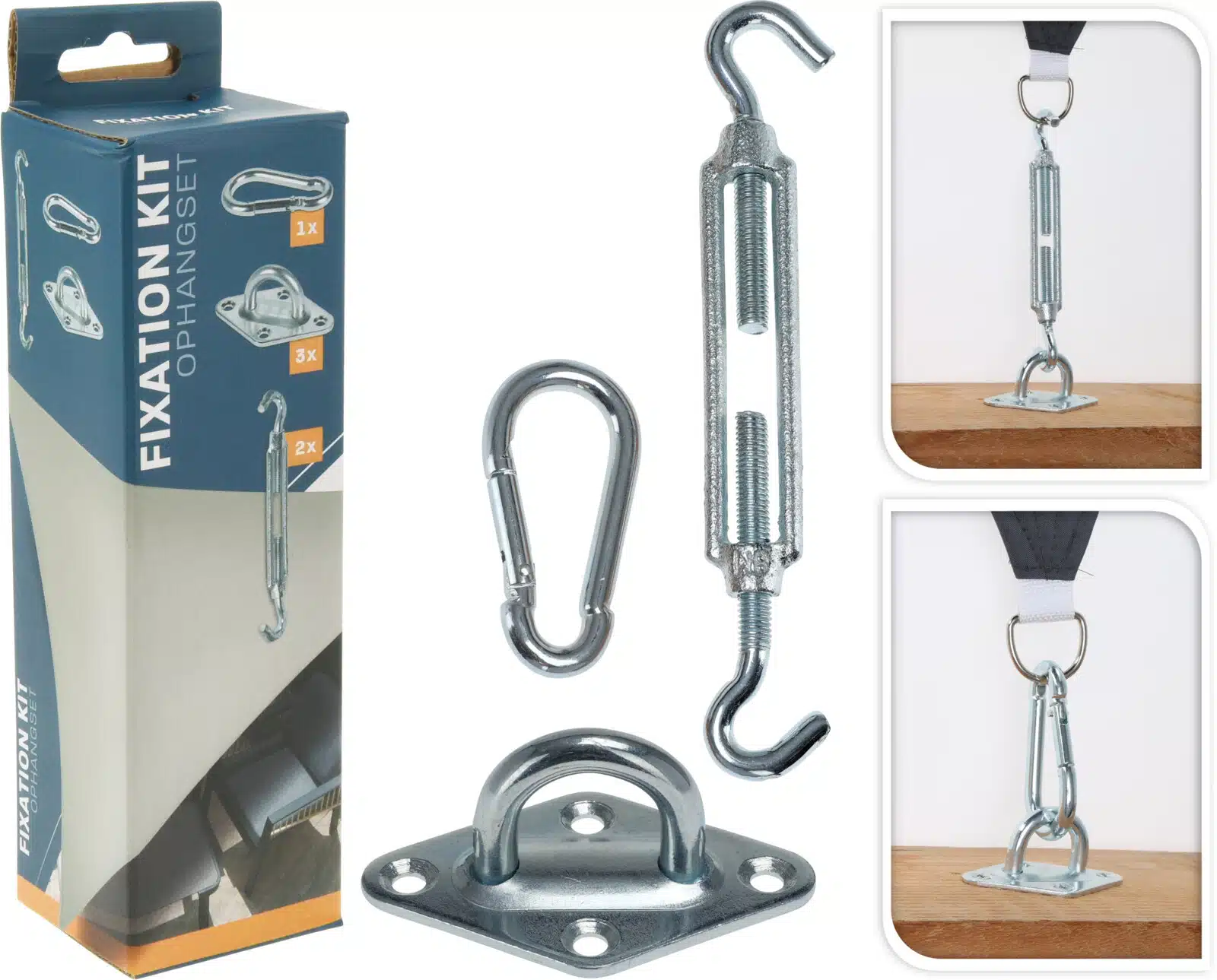 Schaduwdoek bevestigingset