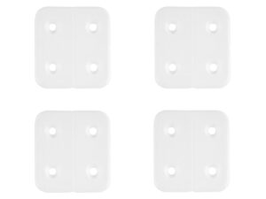 Scharnier kunststof wit (4 stuks)