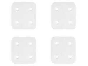 Scharnier kunststof wit (4 stuks)