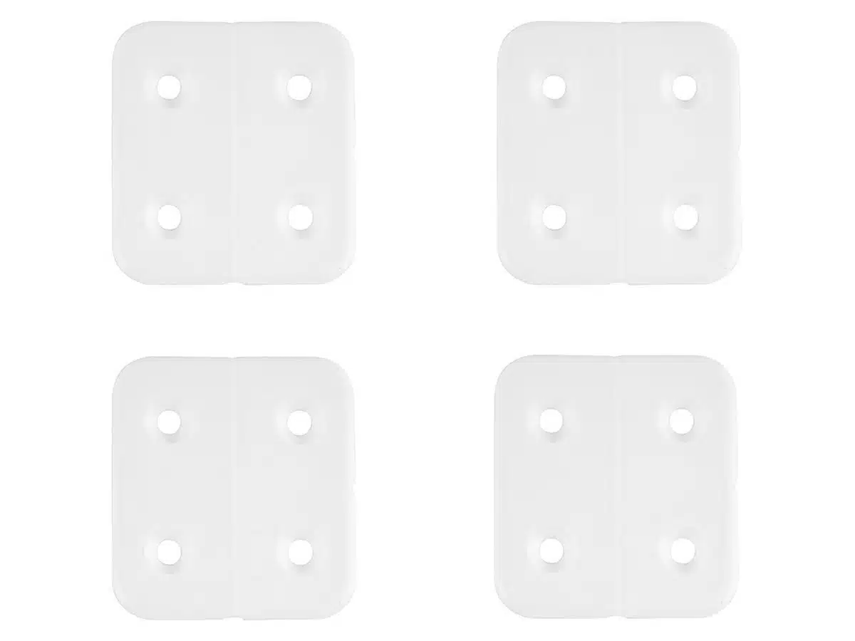 Scharnier kunststof wit (4 stuks)
