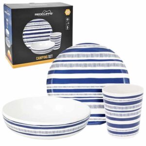 Serviesset melamine streep (12dlg)