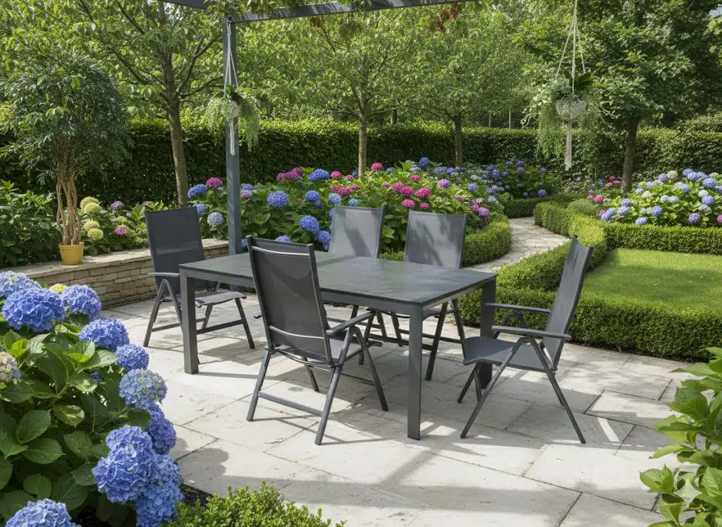 Set Oslo (4) met Bianca 180 tafel