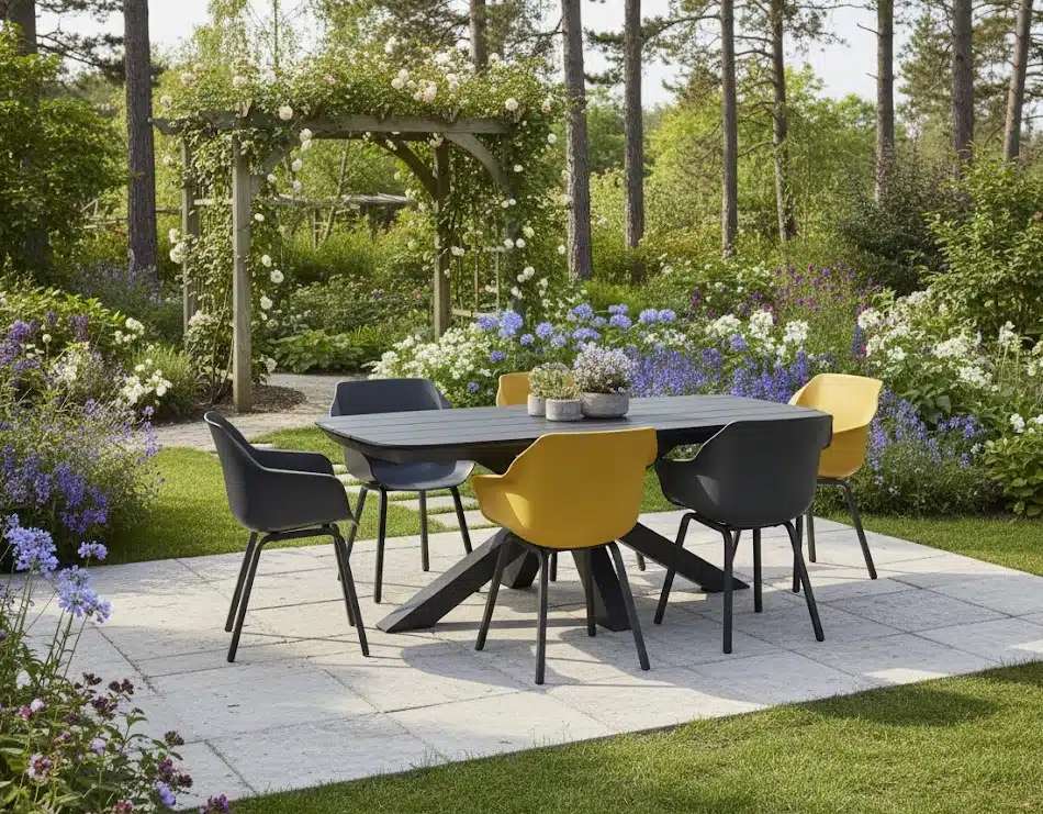 Set Sophie (6) met Bradford 220 x 100 cm tafel