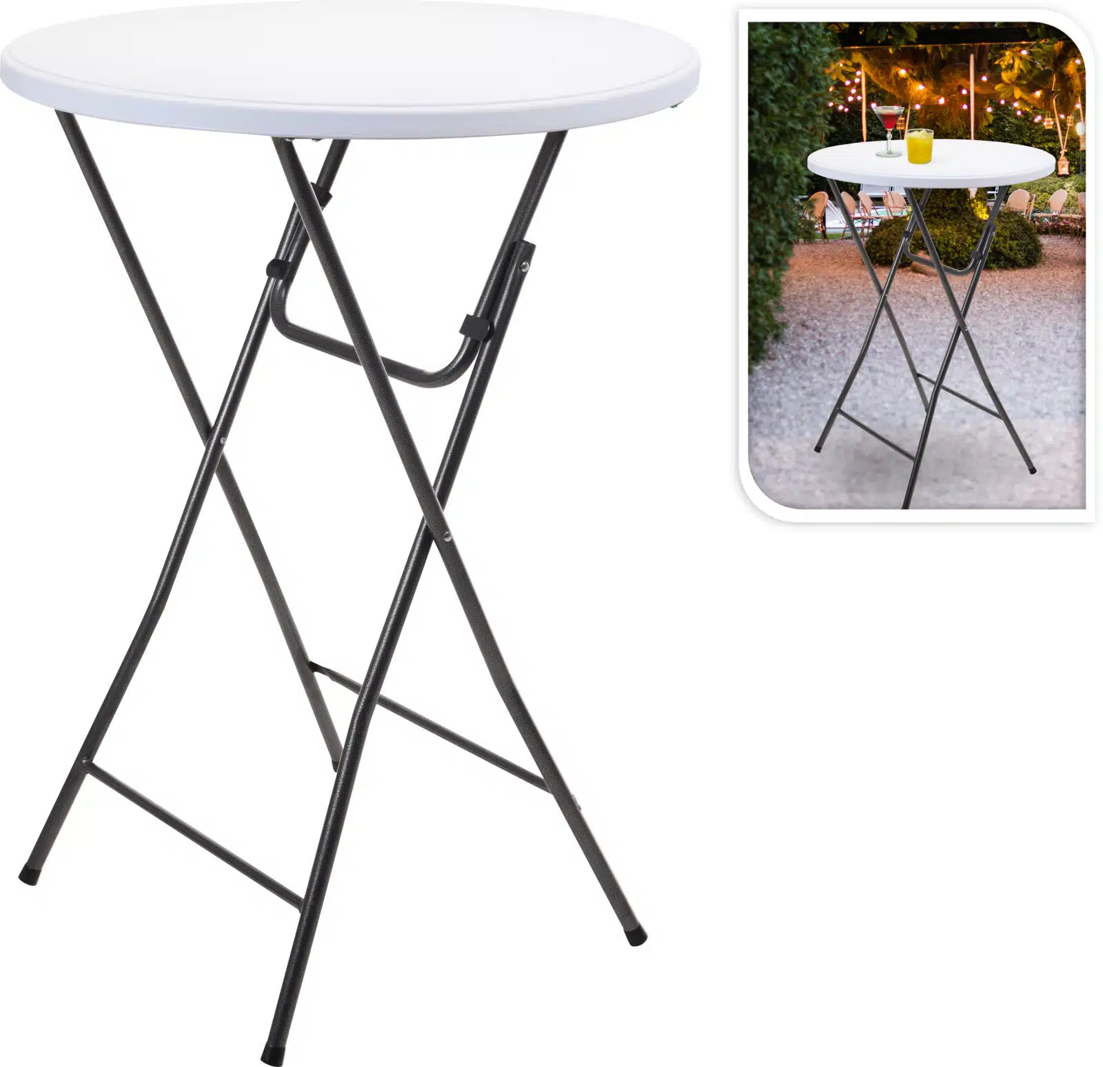 Statafel wit 80 x h110cm