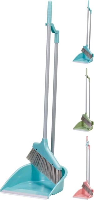 Stoffer en blik met handvat