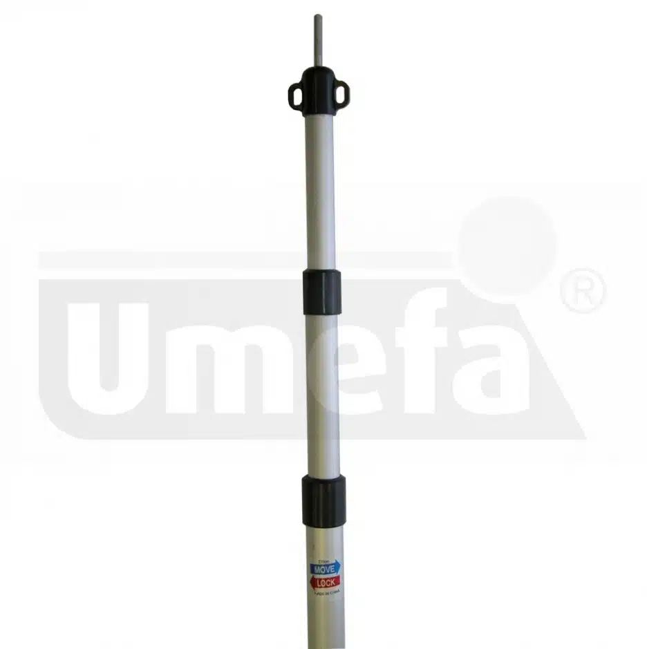 Tentstok alu telescopisch verstelbaar. 90 - 230 cm