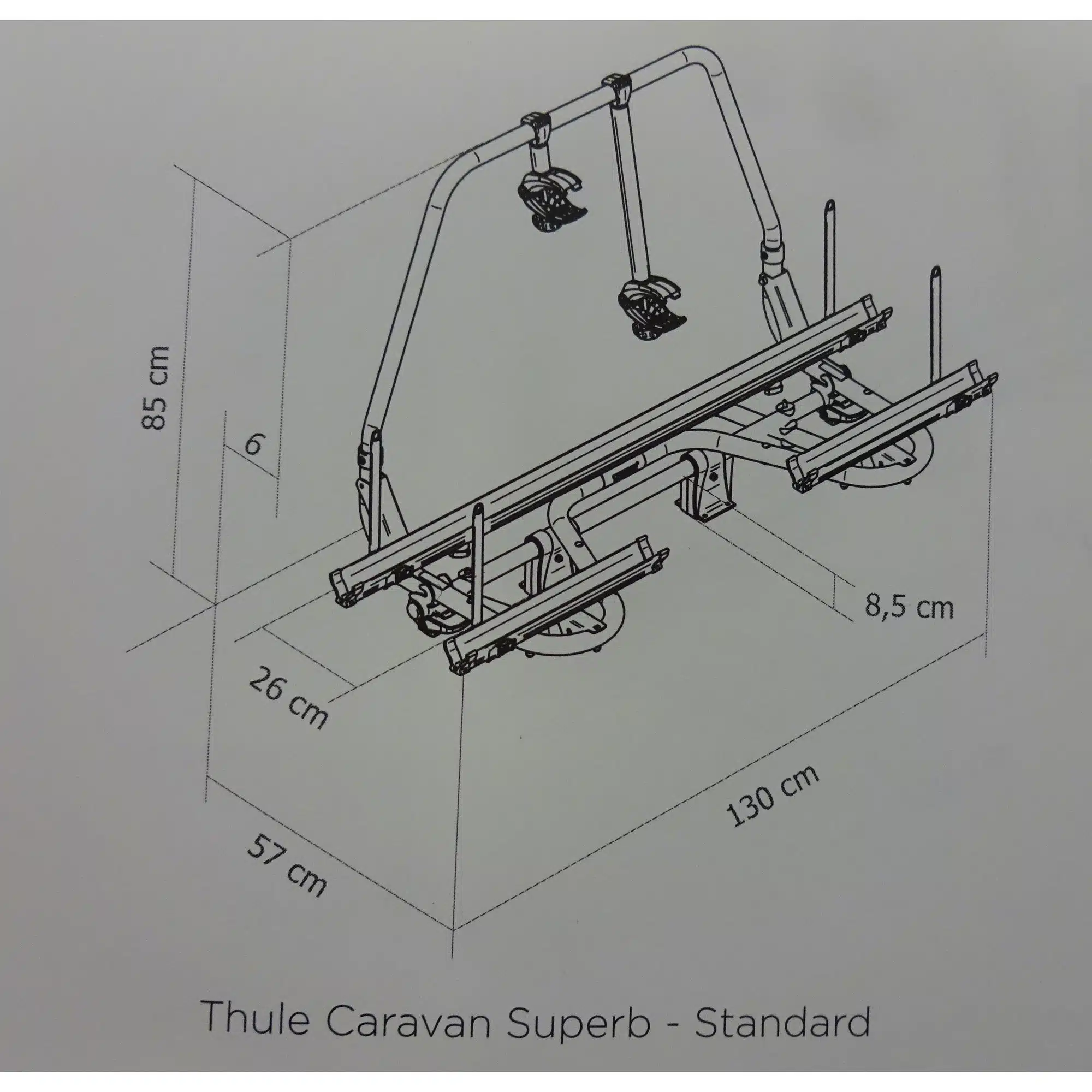 Thule Superb fietsendrager voor dissel