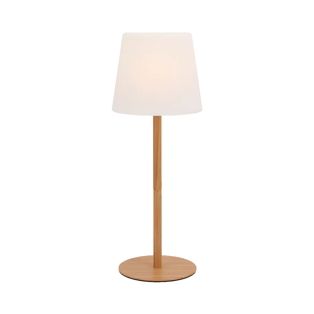 Travellife Elin lamp Houtlook / wit