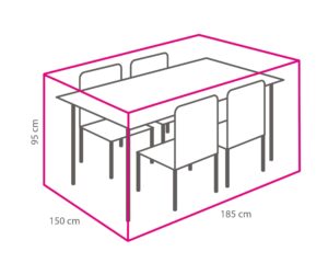 Tuinset beschermhoes 185 x 150 x 95 cm