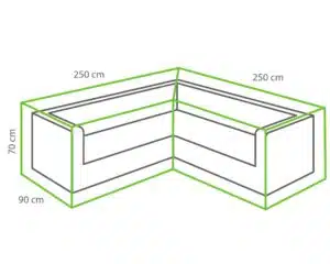 Tuinset beschermhoes 250/90x250/90x70 cm