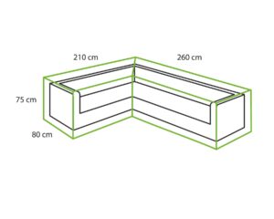 Tuinset beschermhoes 260 x 210 x 80 x 74 cm