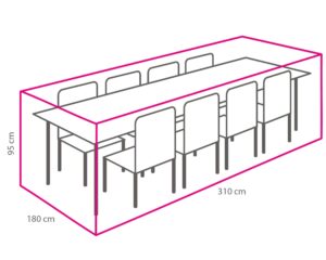 Tuinset beschermhoes 310 x 180 x 95 cm