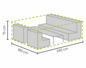 Tuinset beschermhoes 240 x 180 x 75 cm