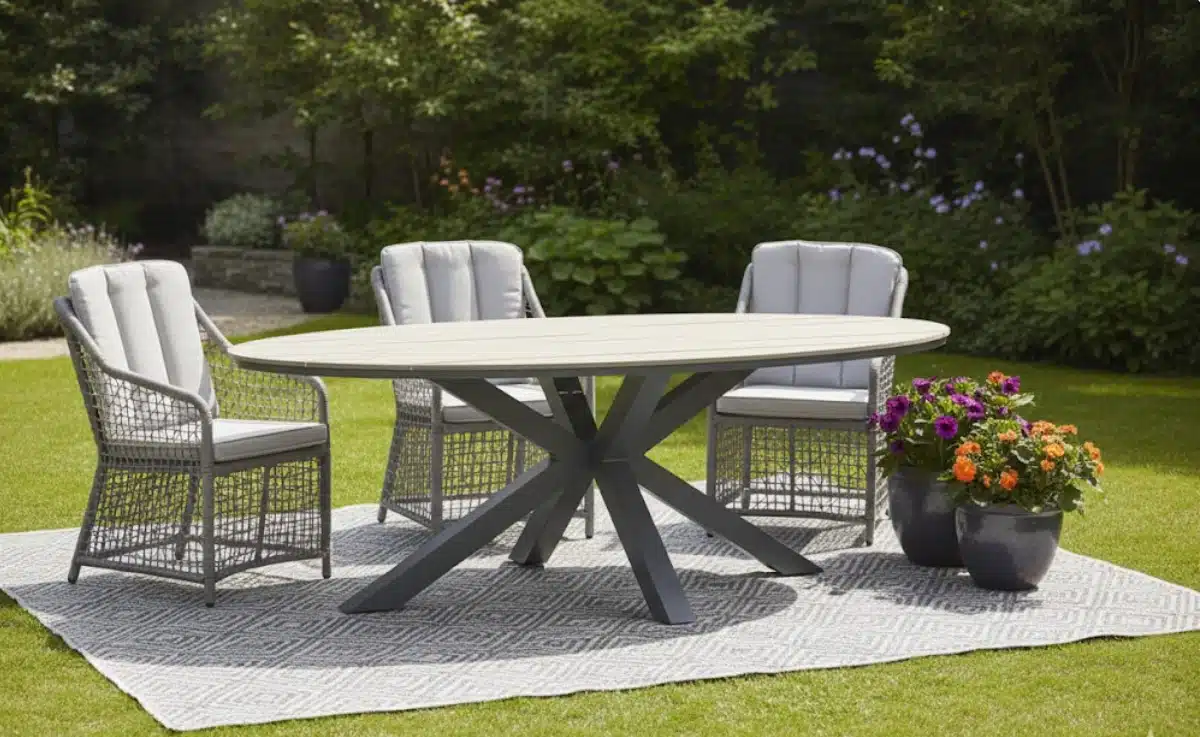 Vasto dining stoel (6) met Edison 180 x 100 cm tafel