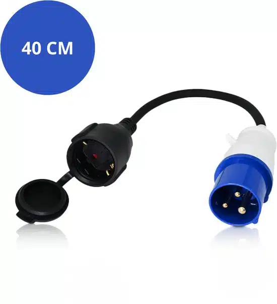 Verloopsnoer CEE naar schuko kontra