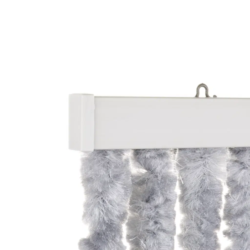 Vliegengordijn Chenille 205x90cm grijs