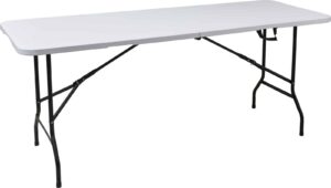 Vouwtafel 180 x 68 x 74 cm wit