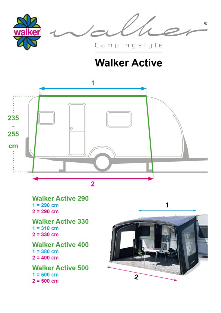 Walker Active 330 opblaasbare luifel