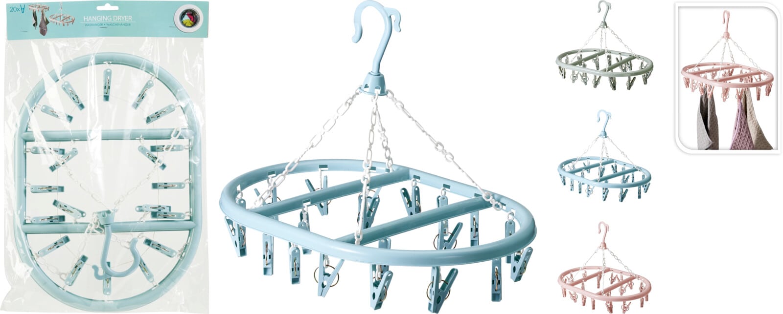 Washanger 20 knijpers