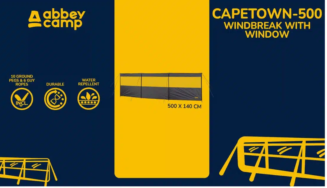 Windscherm met raam · 5 Meter · CAPETOWN-500 ·