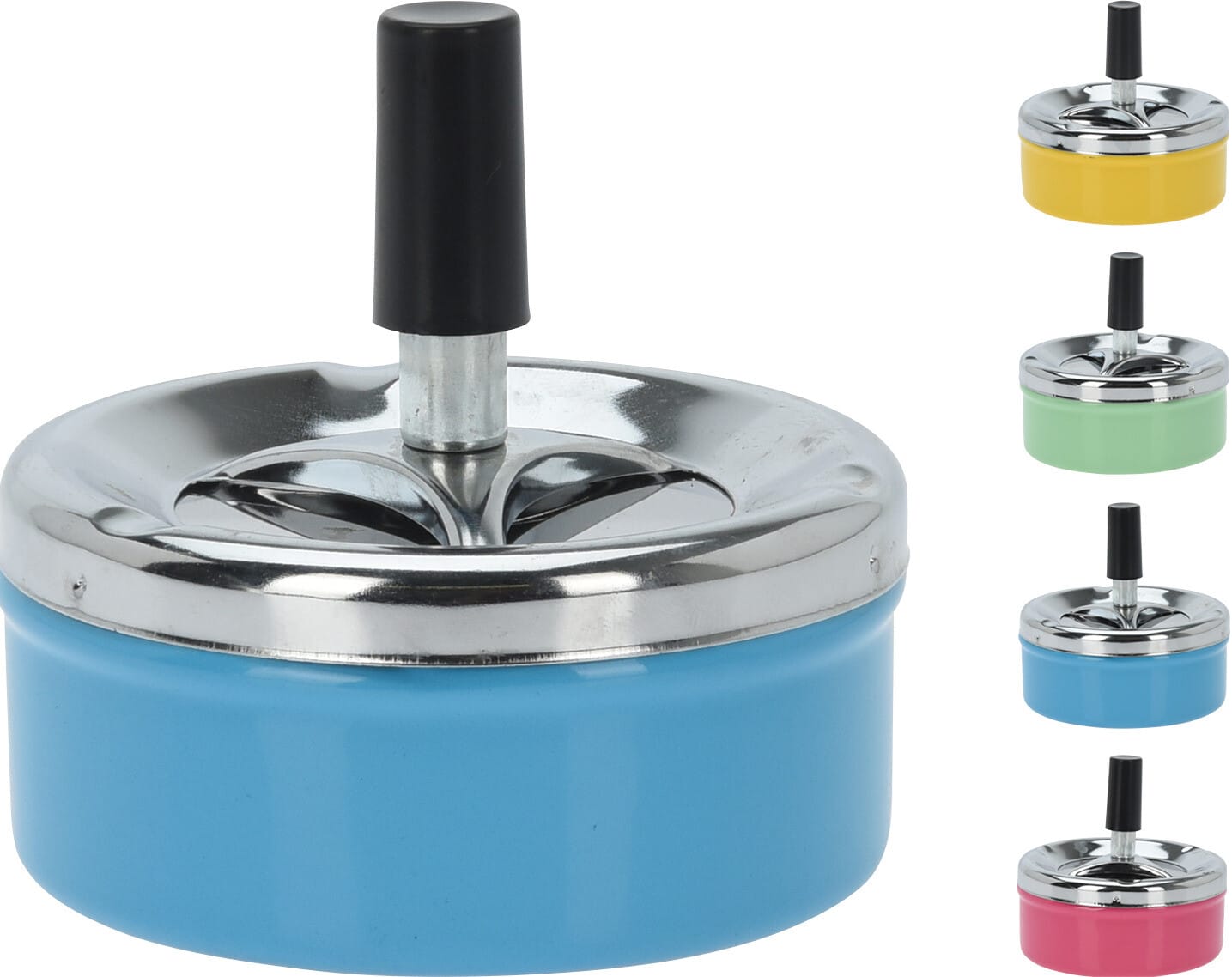 Asbak druksysteem metaal