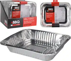 BBQ schaal bereidingsbak (2) 32 x 36 x 6 cm