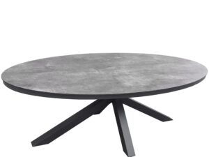 Brescia tafel ovaal 220x115cm antraciet
