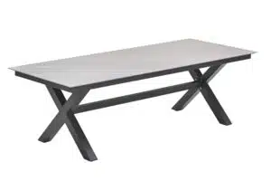 Marbella tafel 240 x 100 cm. Centostone Napoli sand