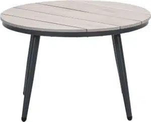 Margriet loungetafel rond 50 x 48 cm carbon black