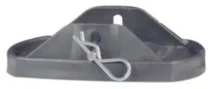 Stabiliatievoeten (4) met metalen pen
