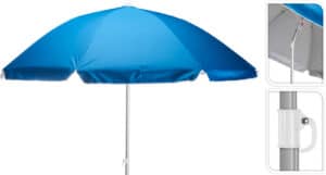 Strandparasol 200 cm blauw