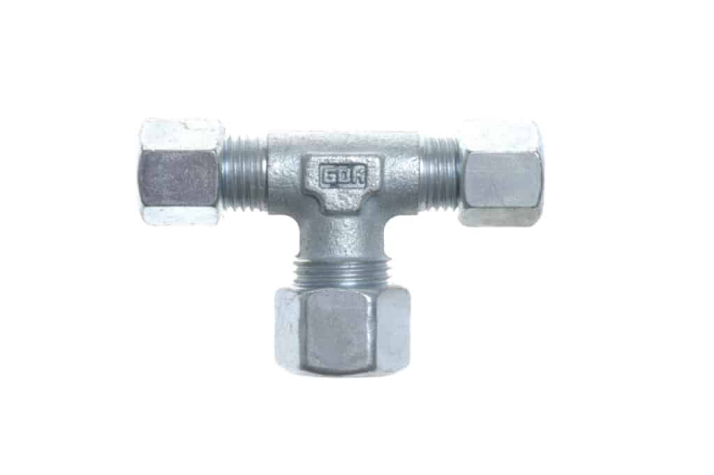 T-stuk knelkoppeling 6/8 x 6/8 x 6/8