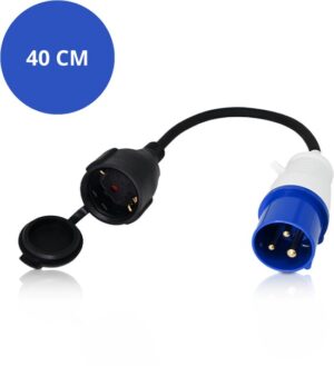 Verloopsnoer CEE naar schuko kontra