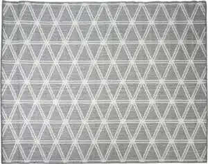 Vloerkleed 200 x 150 cm buitenkleed grijs
