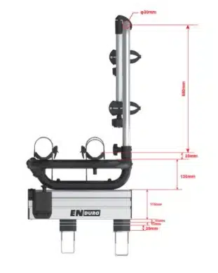 Enduro BS260 fietsendrager short dissel