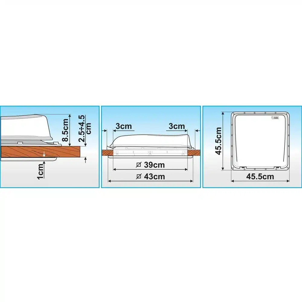 Fiamma dakluik Vent 40 wit