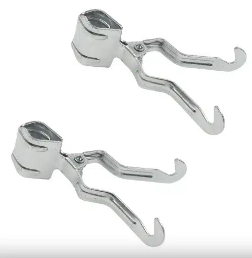 Klemkleerhaak voor tentstok ( 2 stuks )