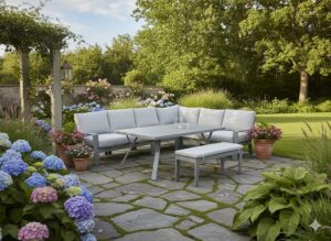 Loungeset Rondo Light Oak / valley sand