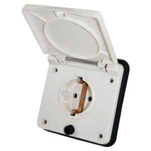 Randaarde uitvoerdoos wit