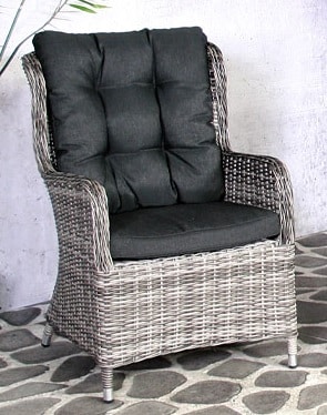 Silvia wicker dining stoel