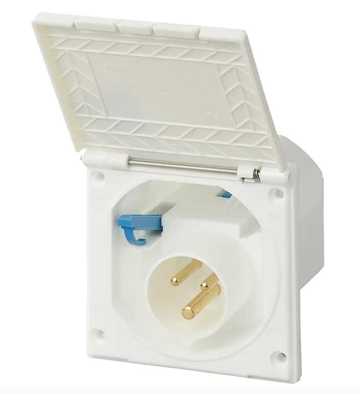 CEE wandinvoerdoos wit vierkant